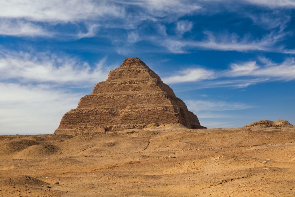 The Step Pyramid  of Djoser in Egypt